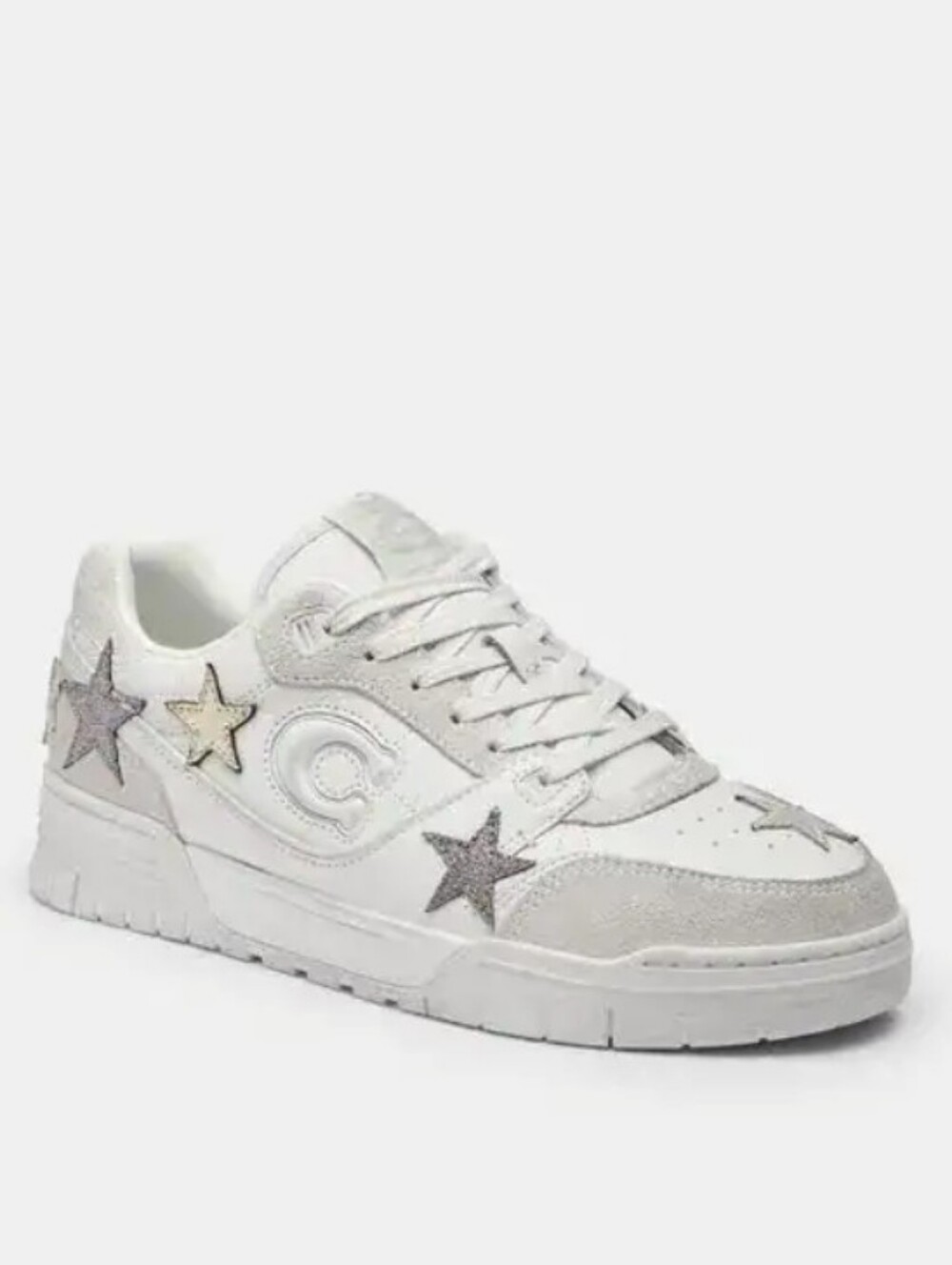 Coach Soho Lace Up Womens Sneakers In Optic White Size 8